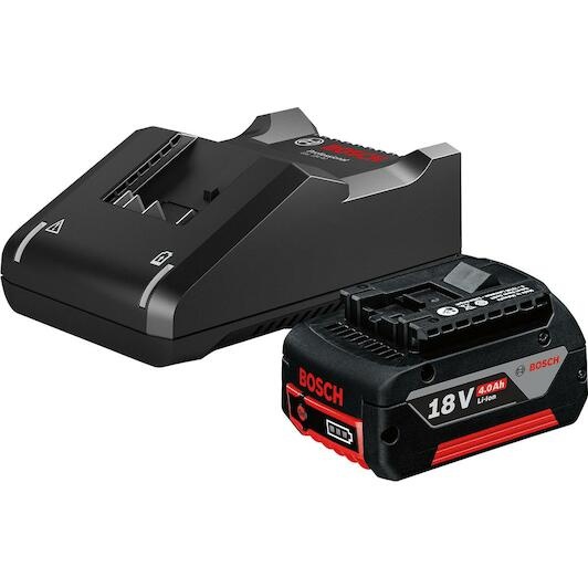 Accessoires Bosch Bleus 1600A01B9Y Kit de démarrage batterie GBA 18V 1x GBA 18V 4,0 Ah et chargeur GAL 18V-40