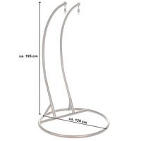 Home Deluxe Polyrattan Hängesessel TWIN - Nur Gestell