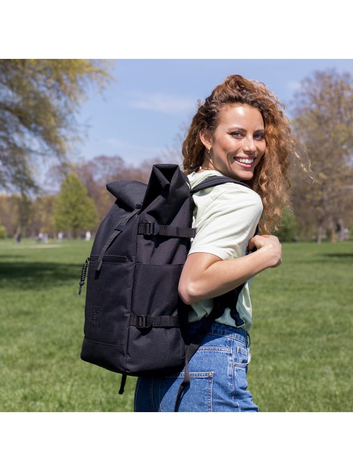 SONS OF ALOHA Rucksack XL RollTop Rucksack KANE erweiterbar| Laptop-Fach groß in schwarz günstig kaufen onesize