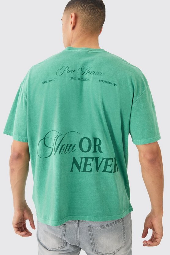 Oversize T-Shirt mit Keilabsatz