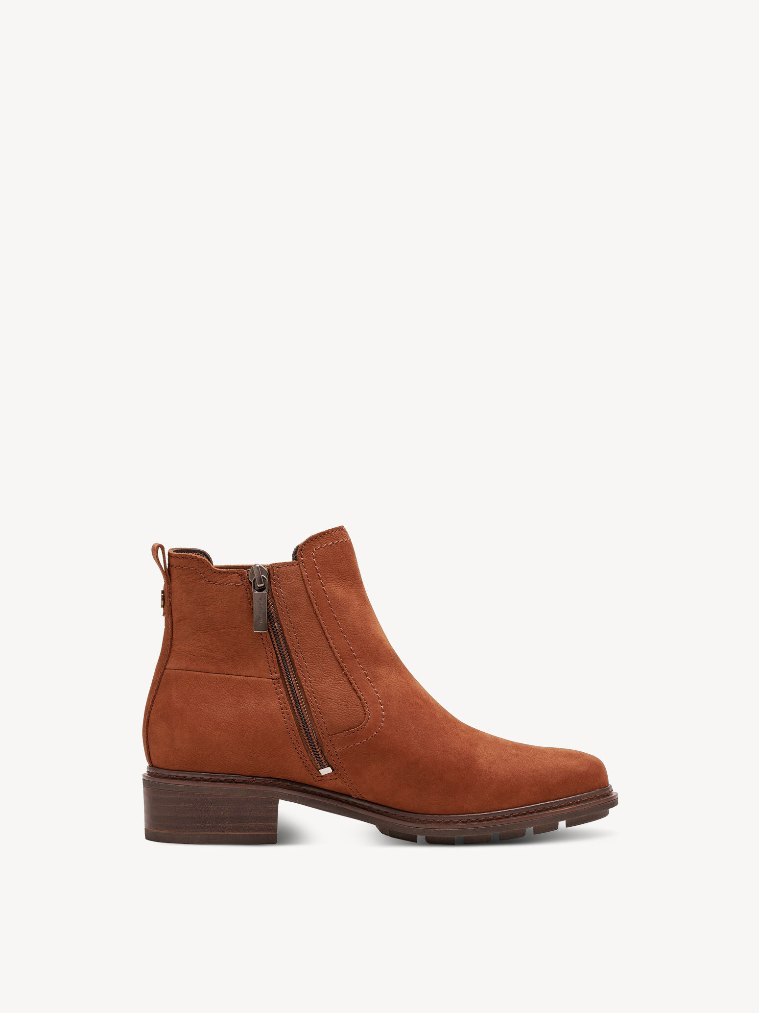 Bottine Chelsea en cuir - marron