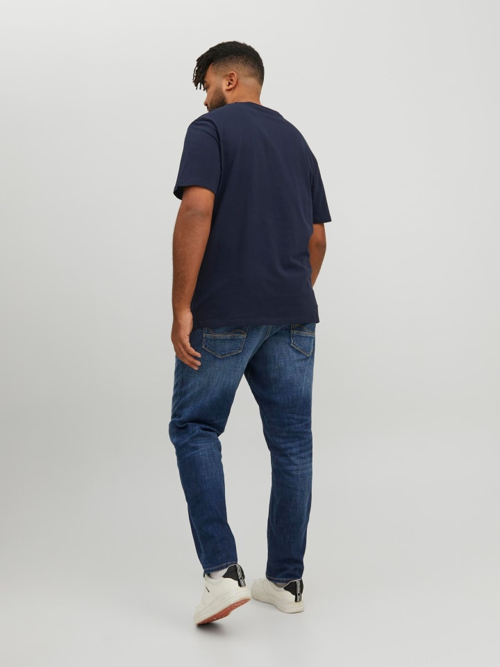 JACK & JONES PLUS T-shirt in Navy Blazer günstig kaufen