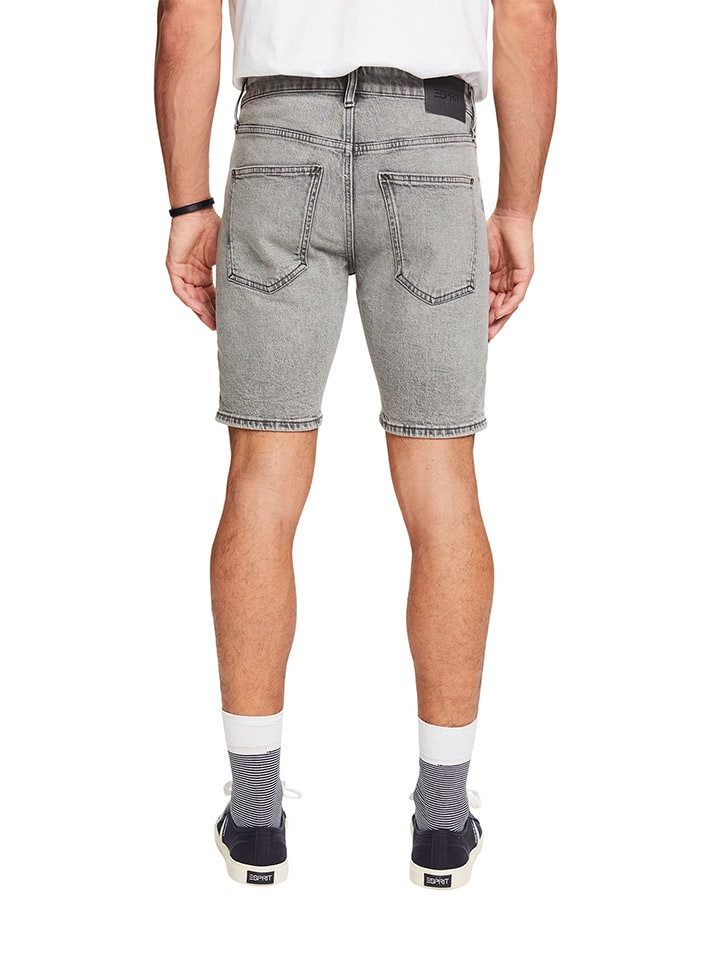 ESPRIT Jeans-Shorts in Grau günstig kaufen