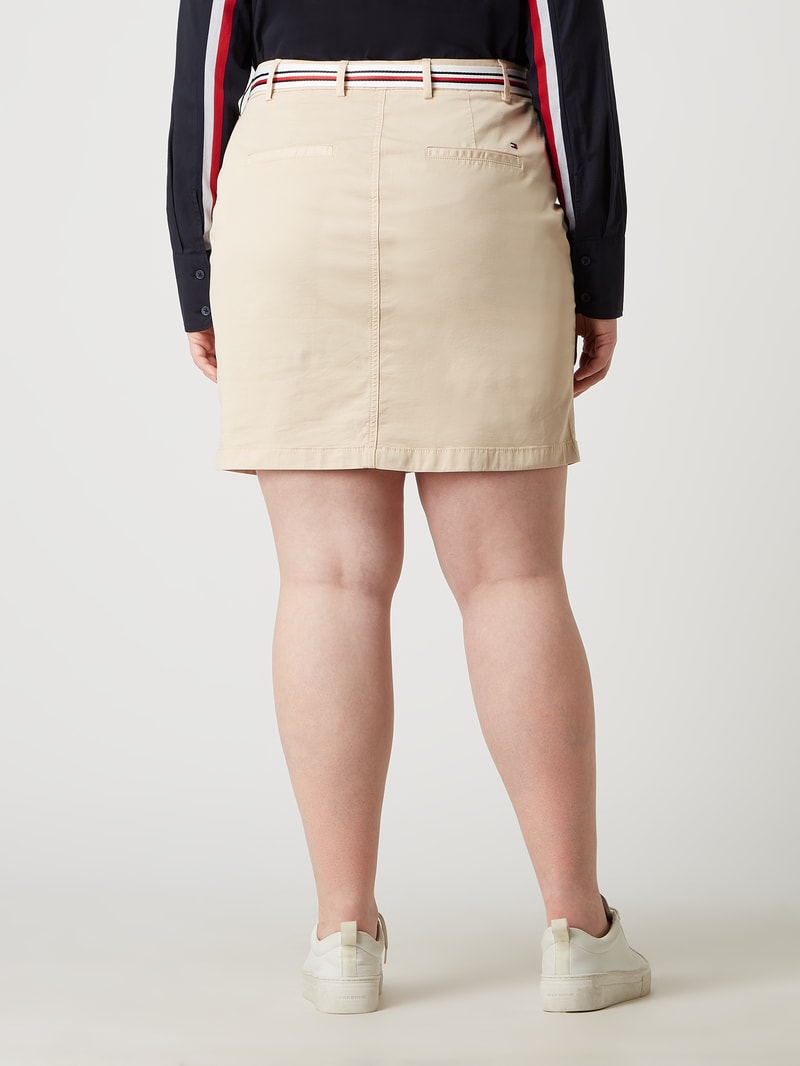 PLUS SIZE Rock mit Stretch-Anteil in beige