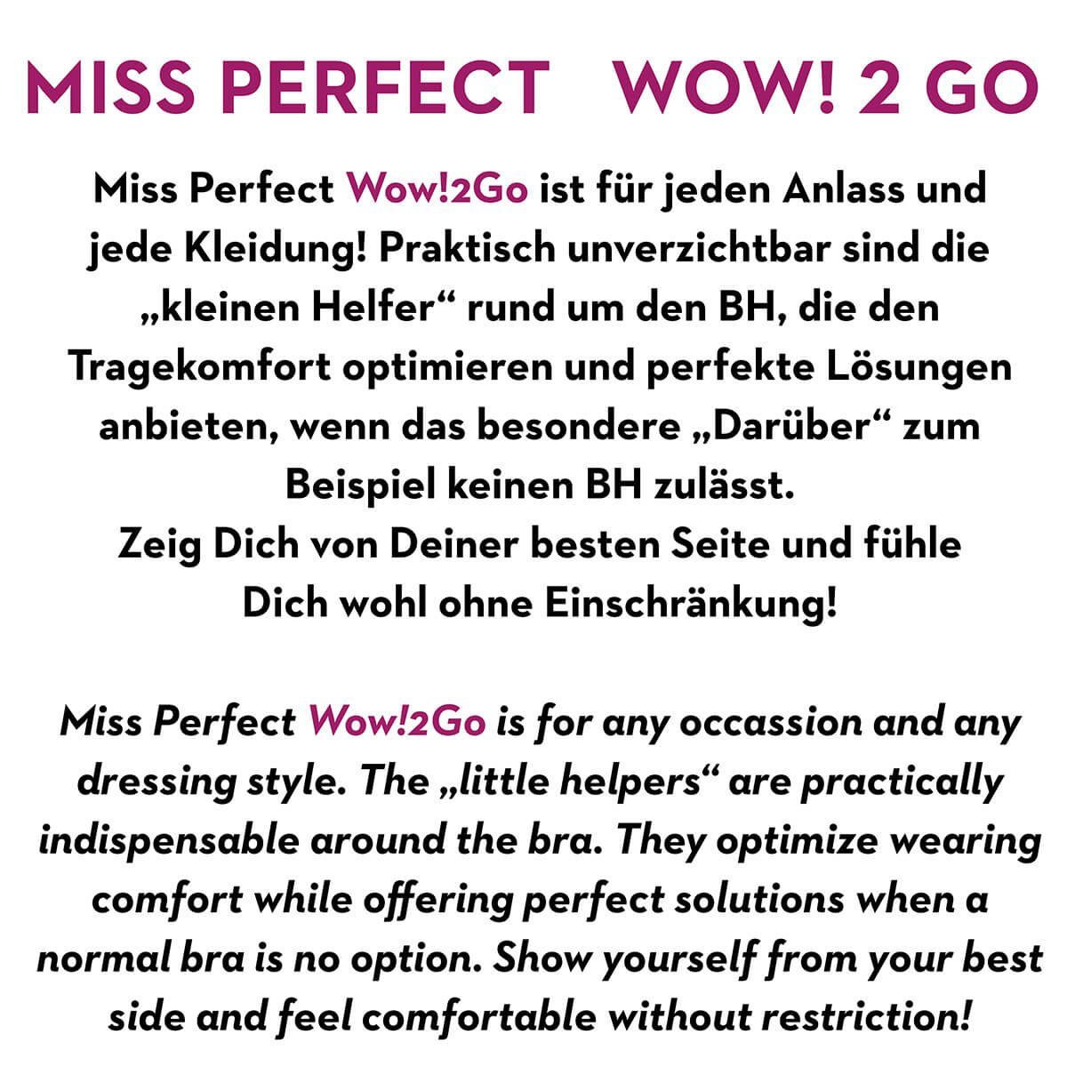 Miss Perfect BH-Träger W2G750002, Transparente Träger mit 10 mm oder 15 mm Breite