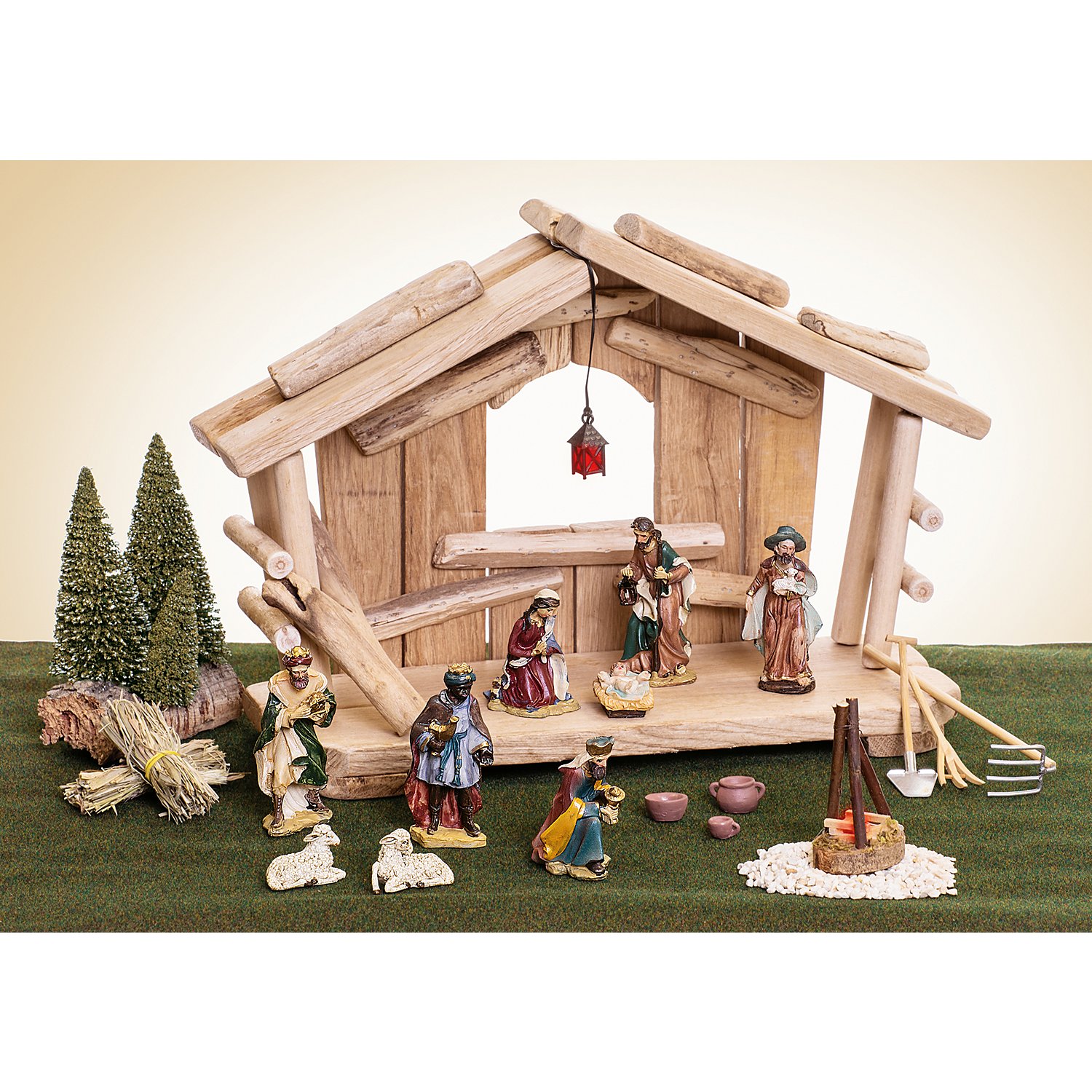Krippenfiguren aus Polyresin, 3,5 - 9 cm