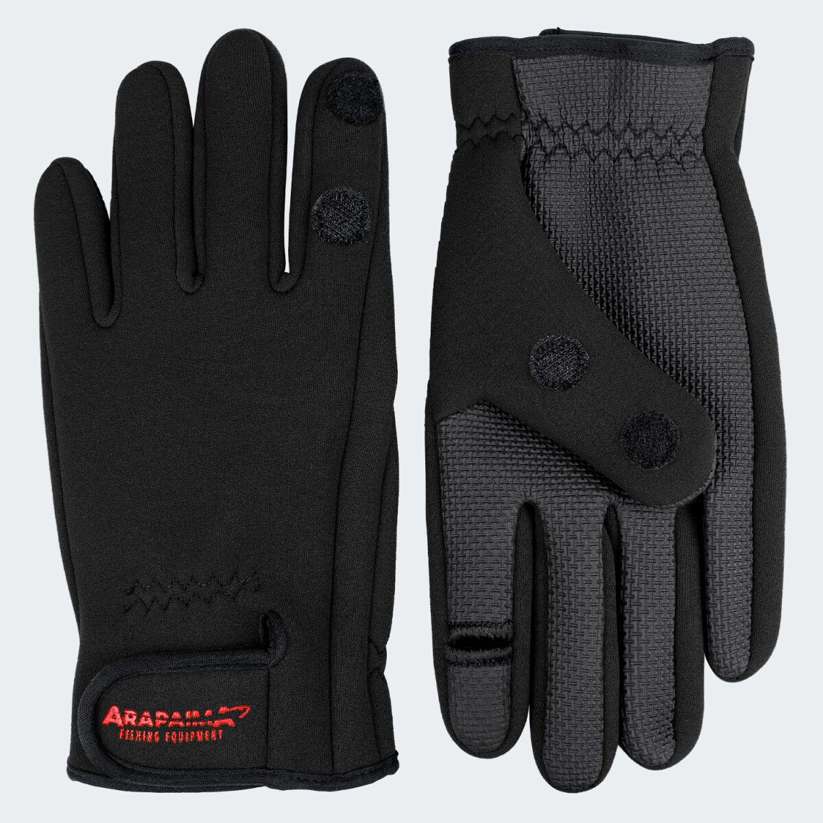 Arapaima Fishing Equipment Black Neopren Angelhandschuhe