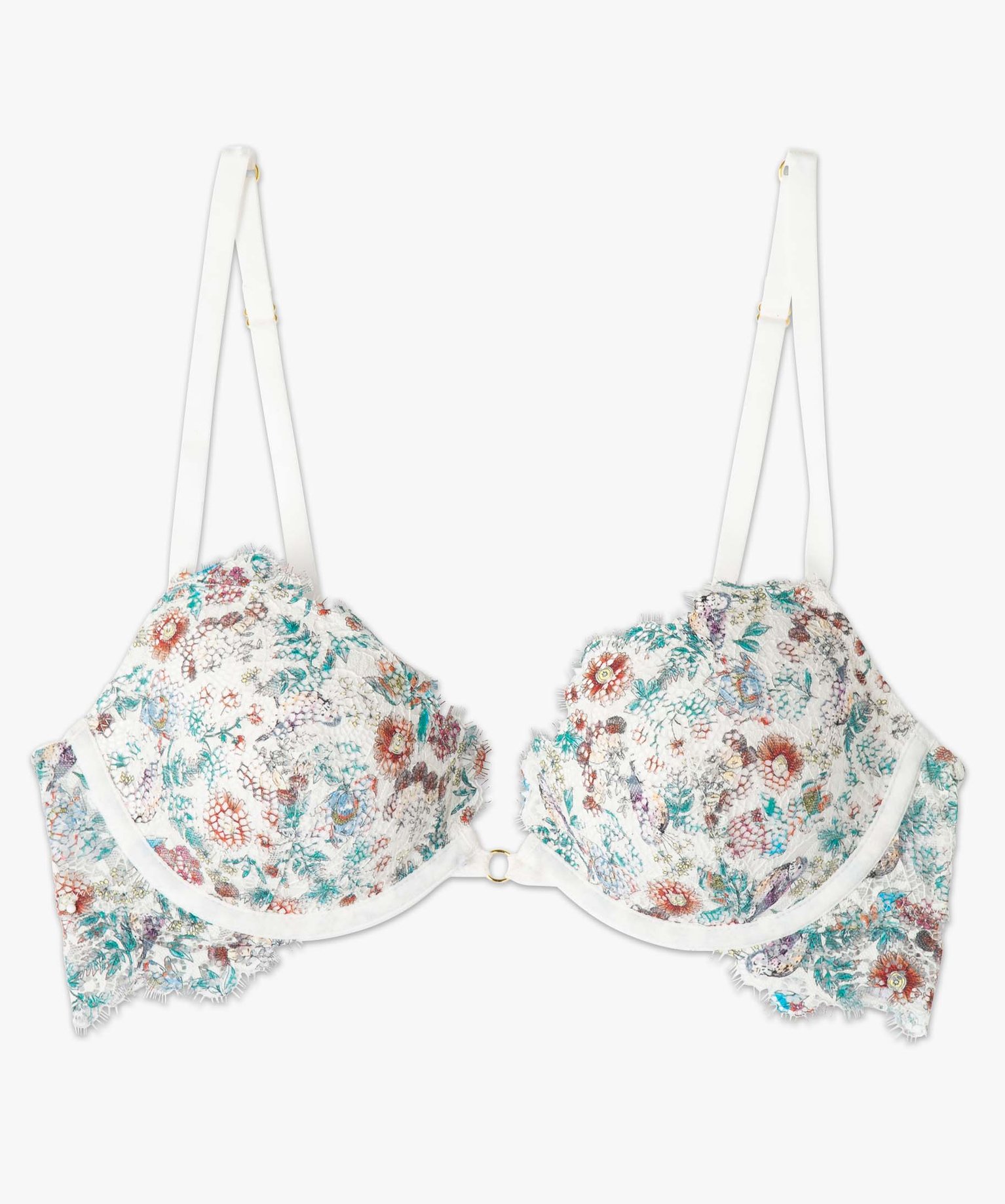 Soutien-gorge femme corbeille à bonnets fleuris imprime | GEMO