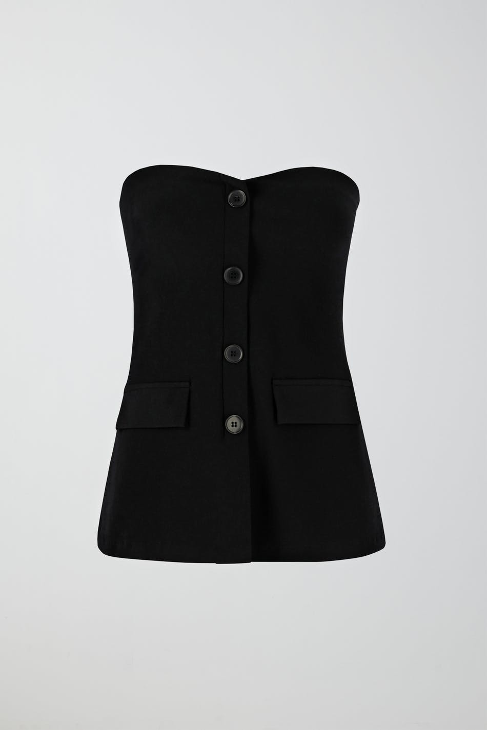 Tailored jersey bandeau
