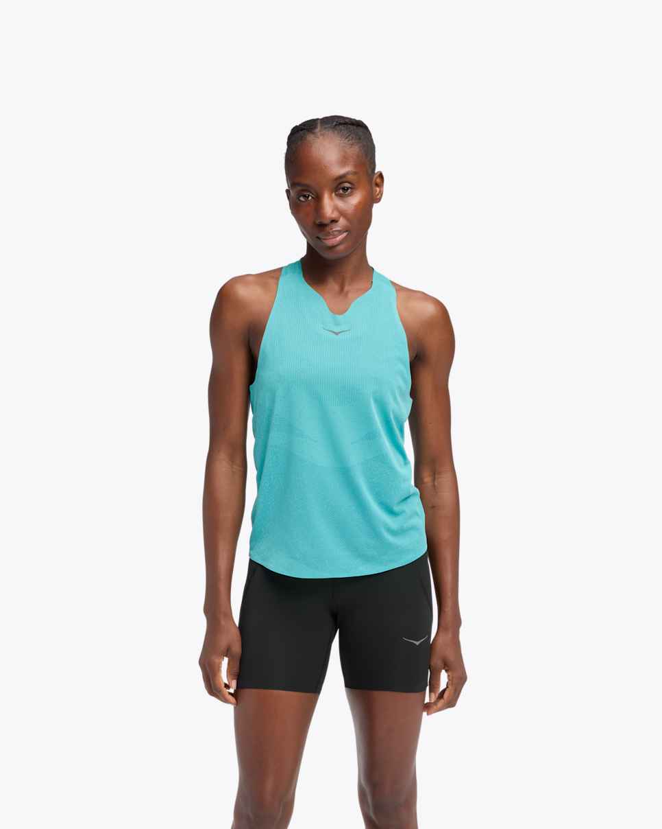 Race Day Singlet Cielo Blue