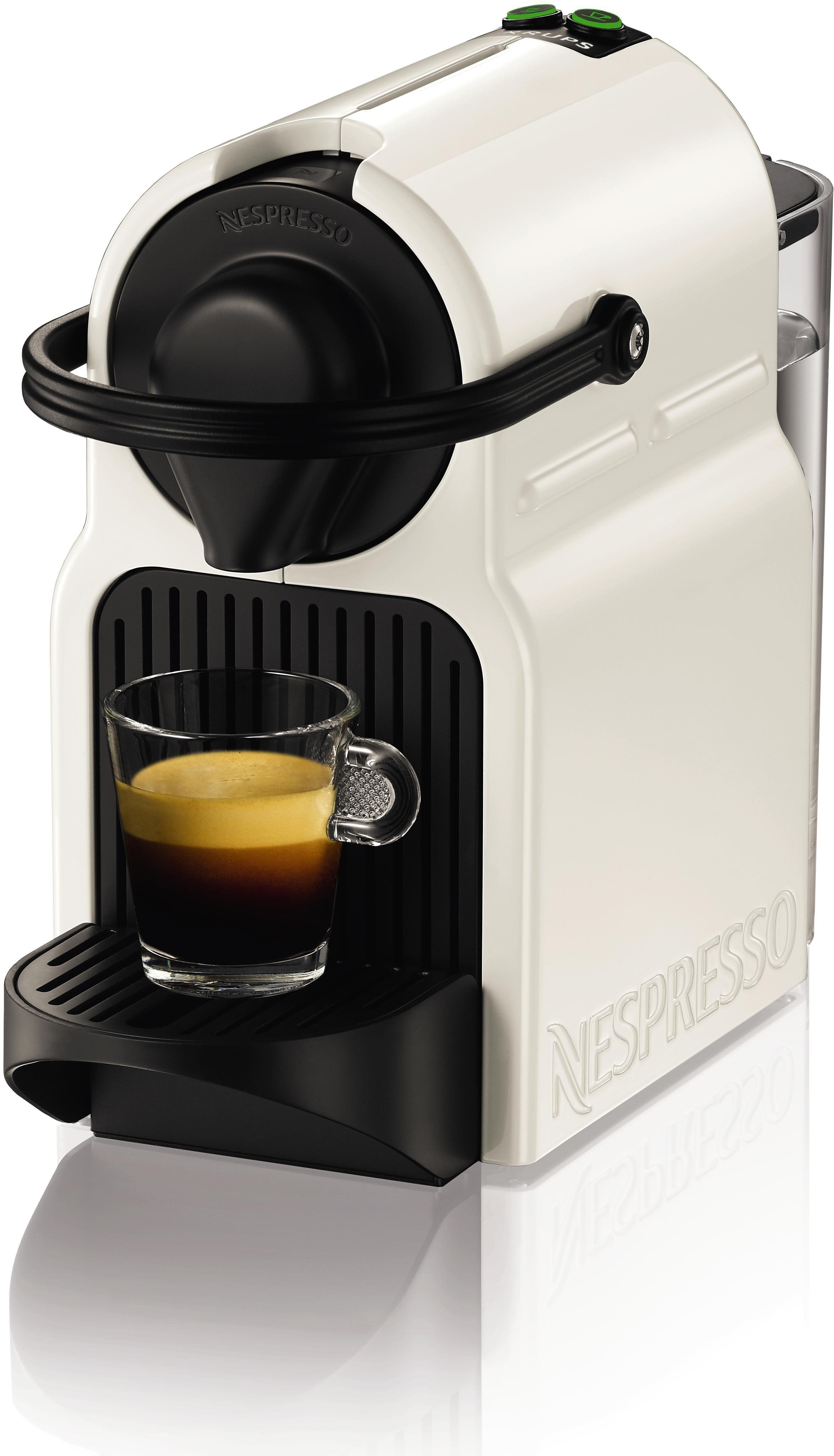 Nespresso Kapselmaschine XN1001 Inissia von Krups, Wassertankkapazität: 0,7 Liter, inkl. Willkommenspaket mit 14 Kapseln