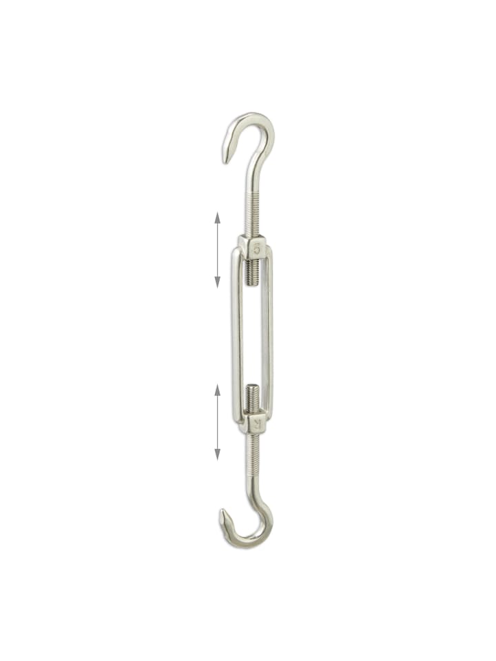 relaxdays 40-tlg. Sonnensegel Befestigungsset in Silber günstig kaufen onesize