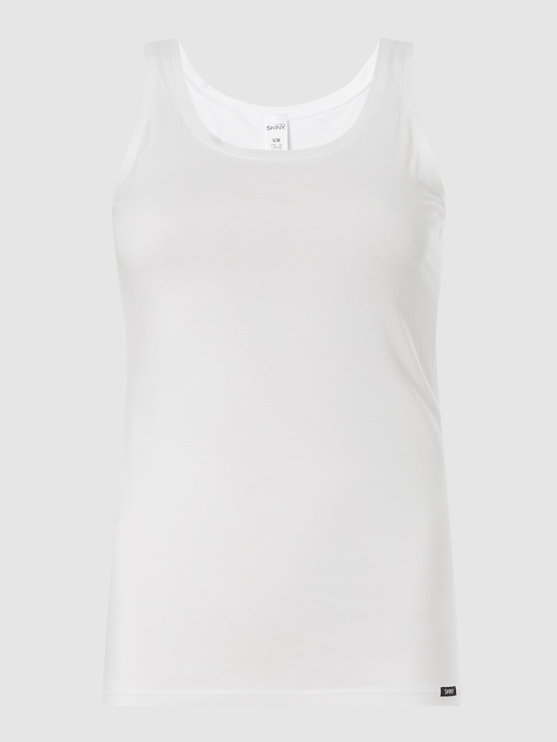 Tanktop mit Stretch-Anteil in weiß