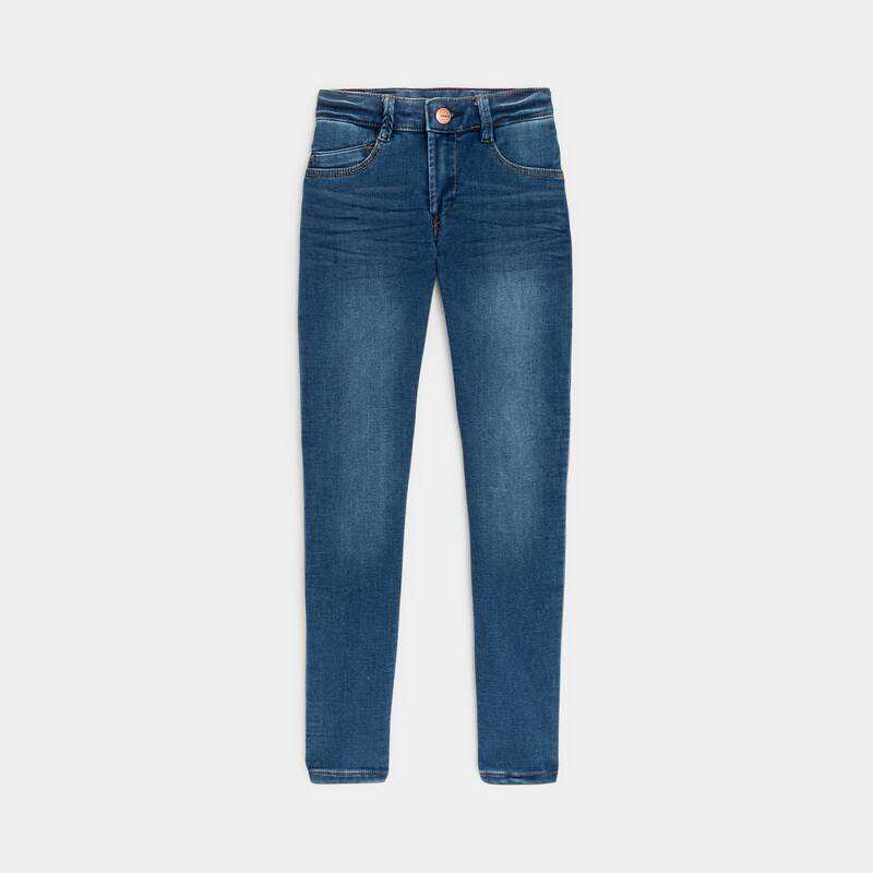 Jean 5 poches skinny bleu Fille