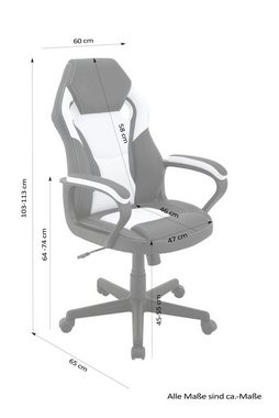 byLIVING Gaming-Stuhl Matteo, verstellbarer Gaming Chair, in verschiedenen Farben