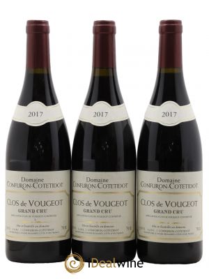 Clos de Vougeot Grand Cru Confuron-Cotetidot  2017 - Lot de 3 Bouteilles