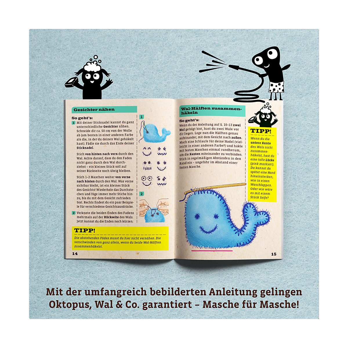 Alleskönnerkiste: Bastelbox Schwämme häkeln