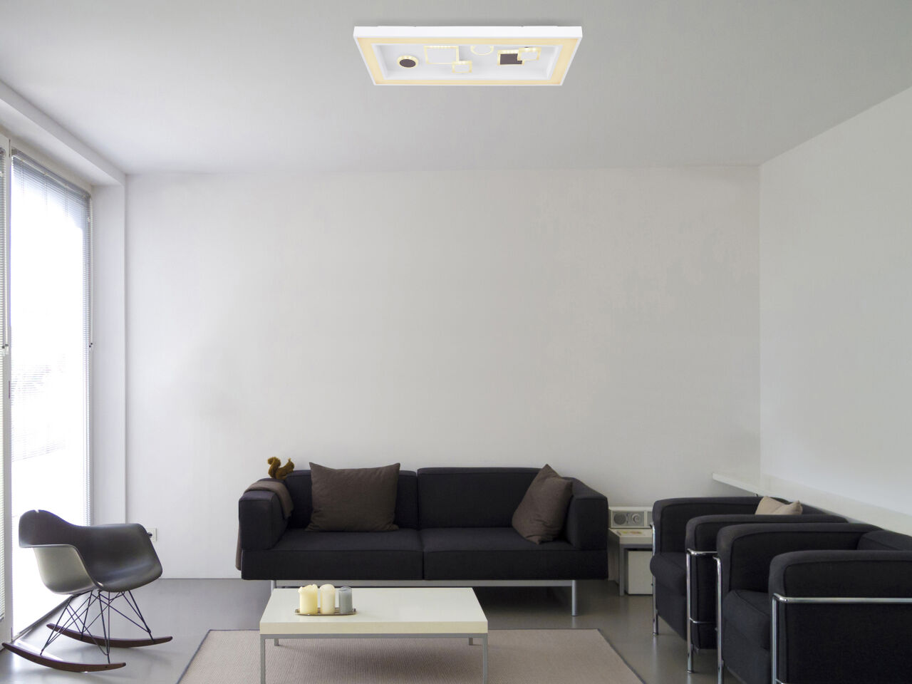 Globo Lighting - RABEA - Deckenleuchte Metall weiß, LED