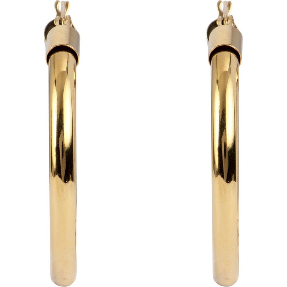 Jacques Lemans Créoles Acier inoxydable Boucles d'oreilles
