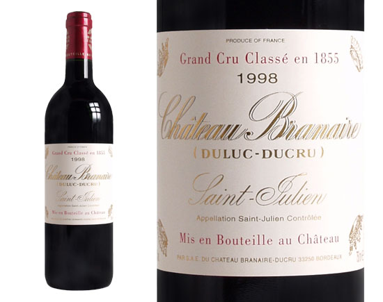 Château Branaire Ducru Rouge 1998, Quatrième Grand Cru Classé En 1855 Bordeaux Saint-Julien