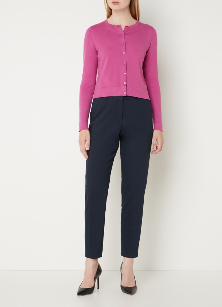 Gilet en maille fine Michelle de Hobbs, en mélange de coton extensible