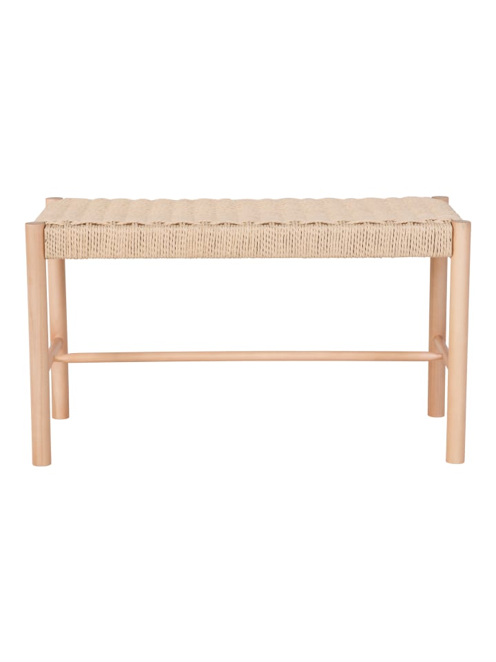 House Nordic Bank ABANO Holz mit geflochtener Sitzfläche 80 cm günstig kaufen onesize