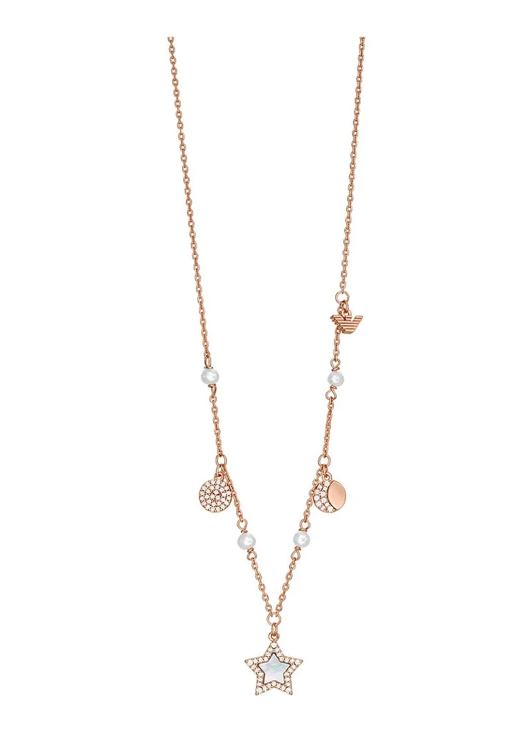 Emporio Armani Sentimental necklace with zirconia EGS3106221