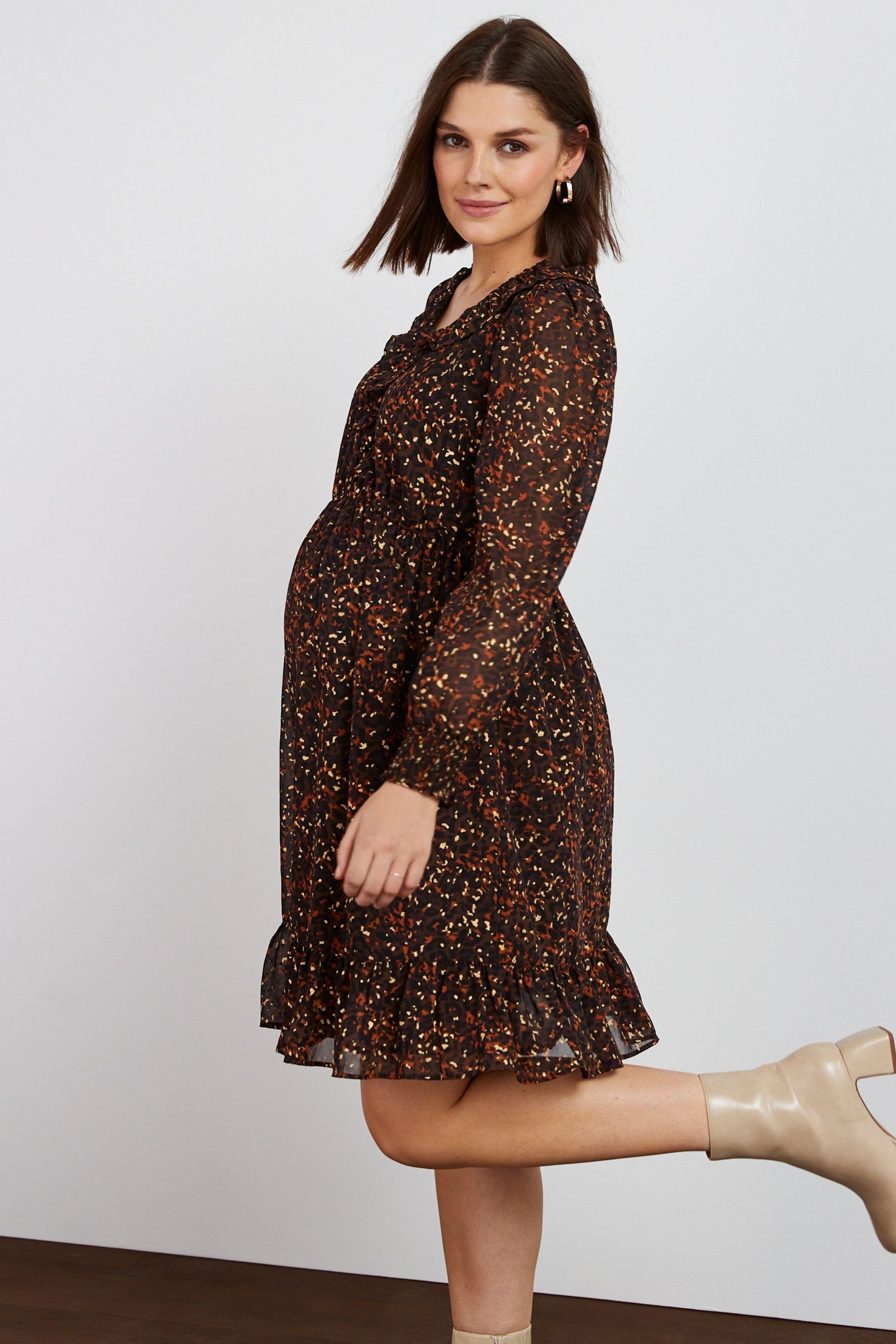 Next Umstandskleid Minikleid in Wickeloptik (1-tlg)
