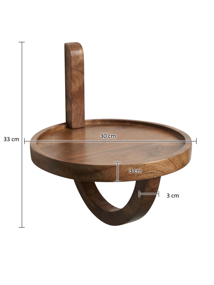 KADIMA DESIGN Wandregal 30x33x30 cm Massivholz Hängeregal Rund Modern, Design günstig kaufen onesize