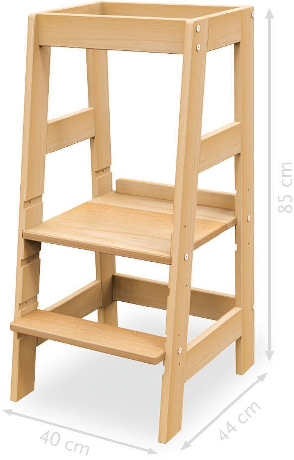 Pinolino® Stehhilfe Lernturm Fino, unbehandelt; Made in Europe