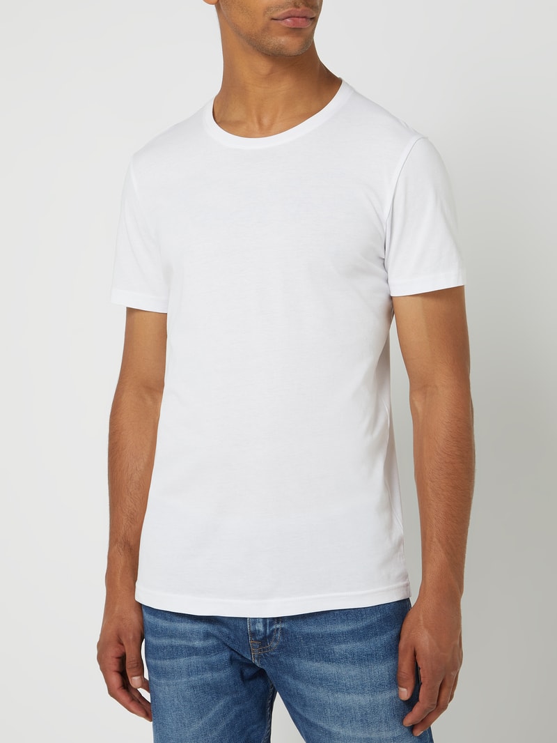 T-Shirt aus Baumwolle im 2er-Pack in weiß