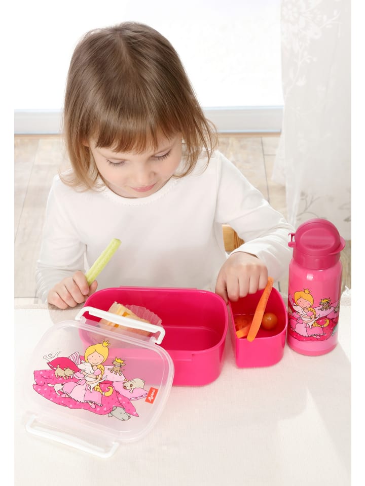 Sigikid Brotdose Lunchbox mit Rohkostschälchen in pink günstig kaufen onesize