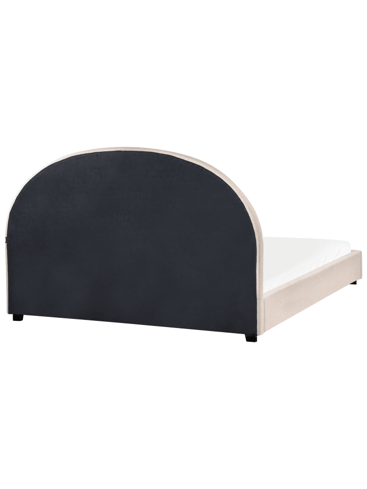 Beliani Doppelbett VAUCLUSE in Beige - (W) 174 x (H) 112 x (L) 214 cm günstig kaufen onesize