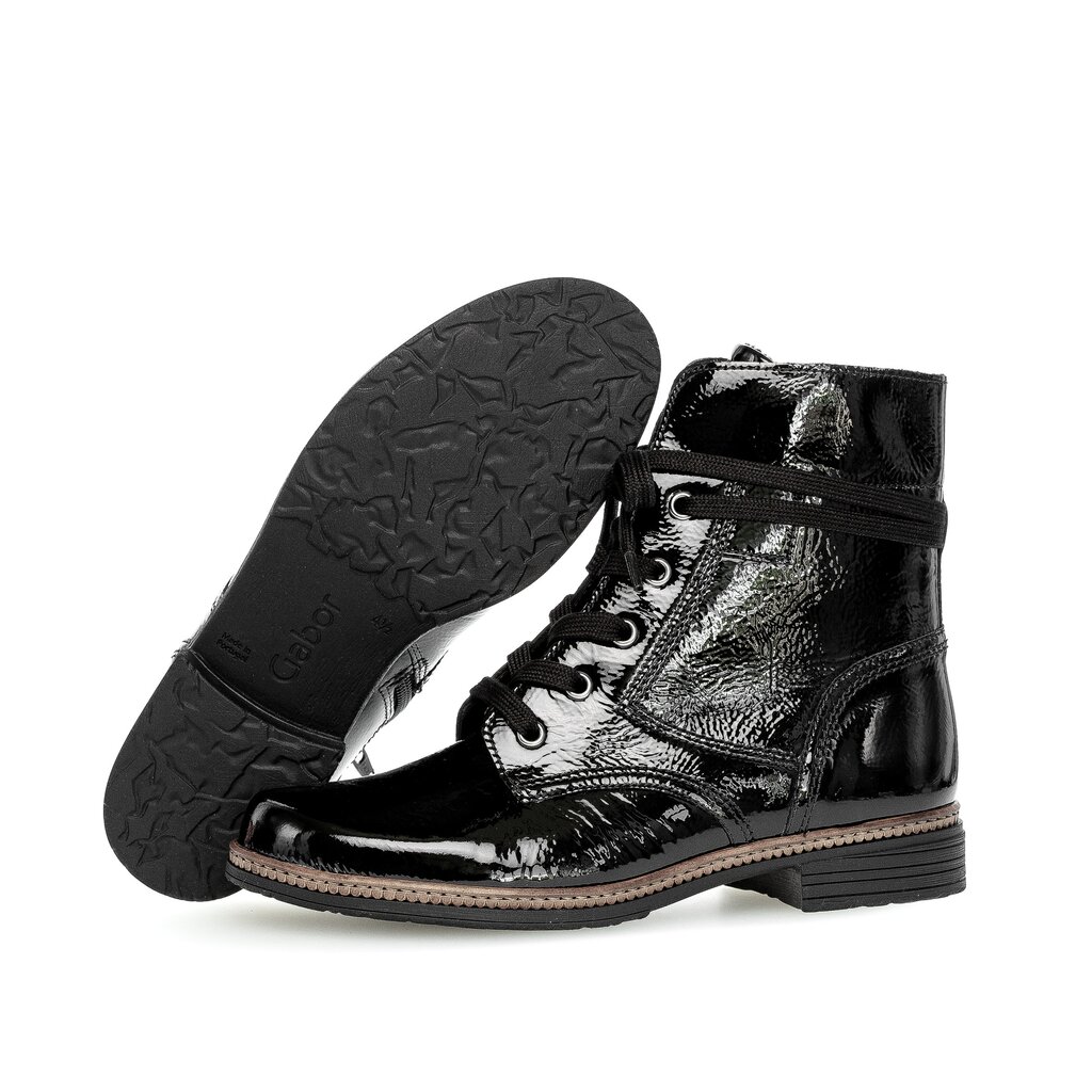 Gabor fashion Schnürstiefelette schwarz
