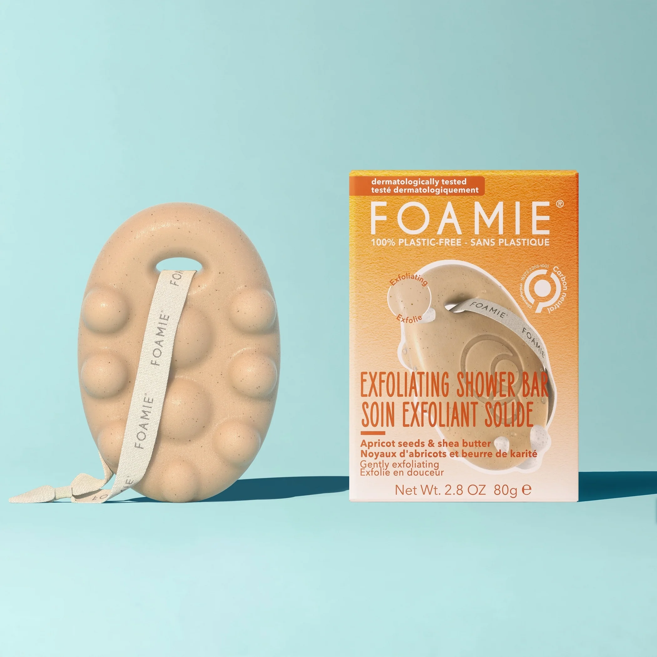Más que un gel de ducha sólido exfoliante: jabón y exfoliante para baño y ducha.