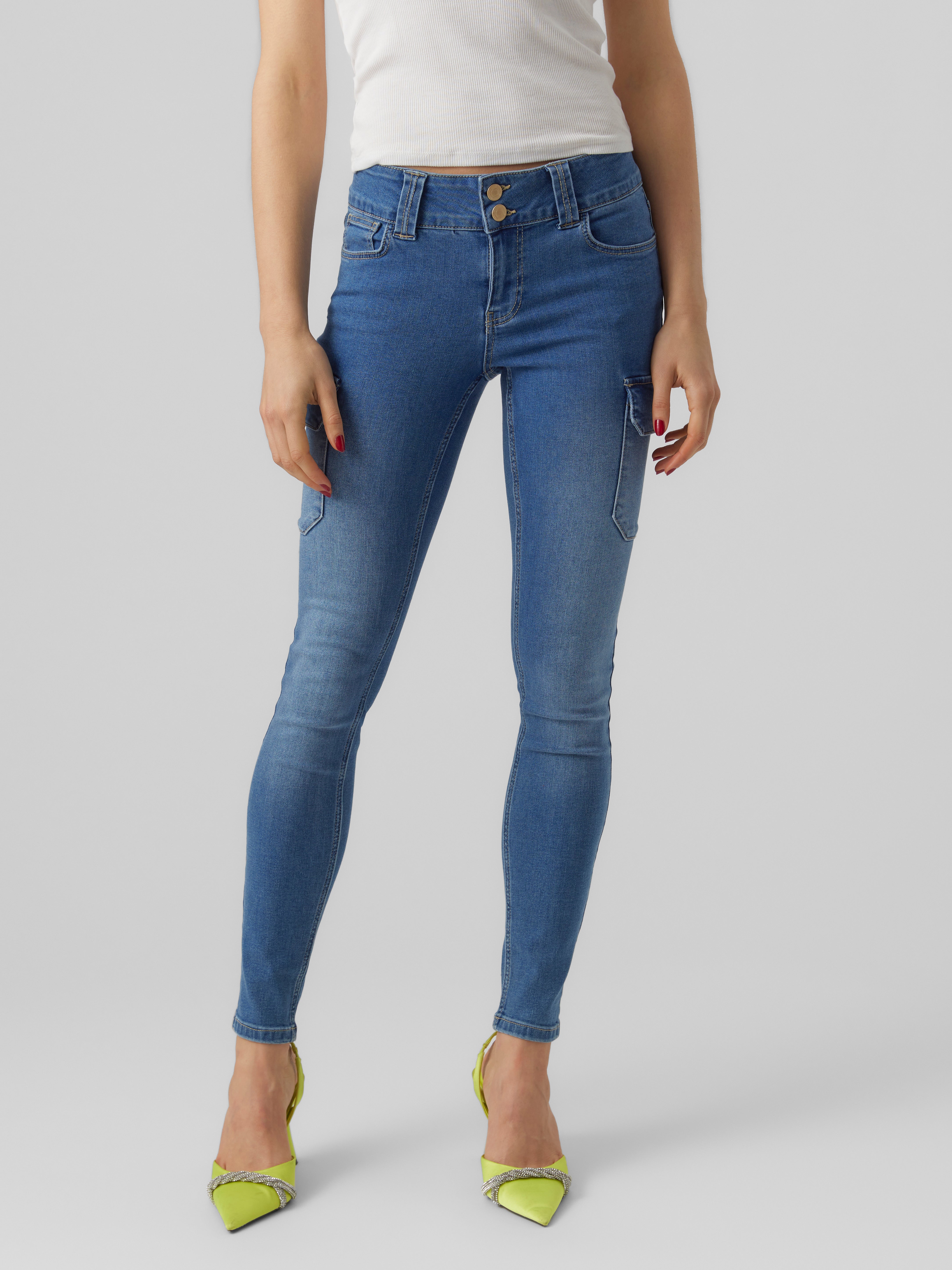 VMCATCH Mid Rise Cargo Schnitt Jeans