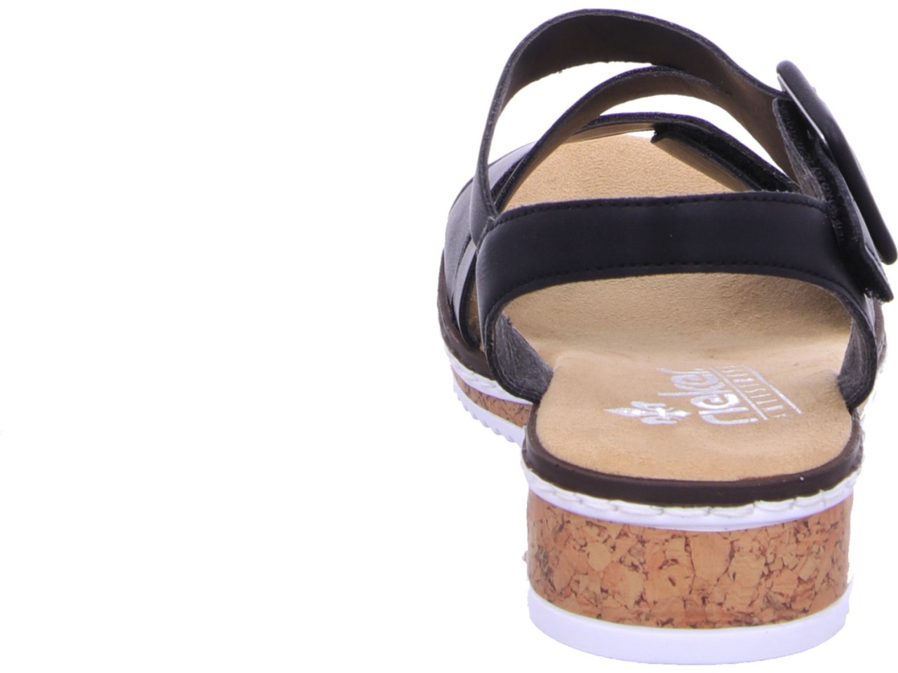 RIEKER Klassische Sandalen schwarz