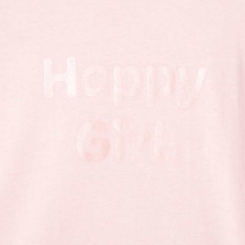 T-shirt à message rose fille
