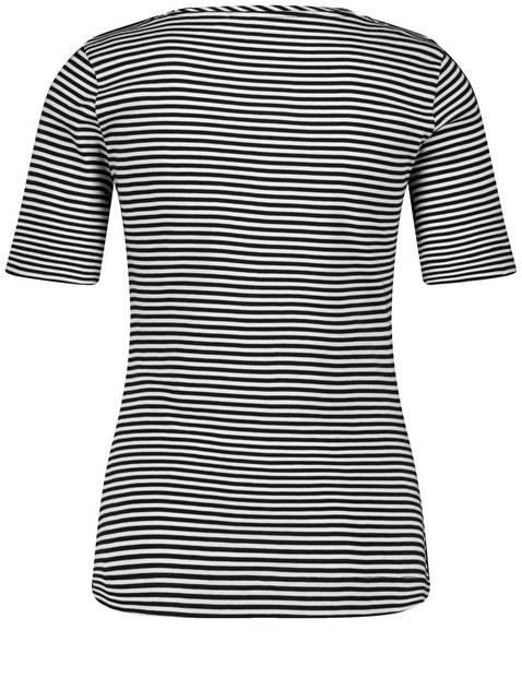 Geringeltes T-Shirt aus Baumwolle