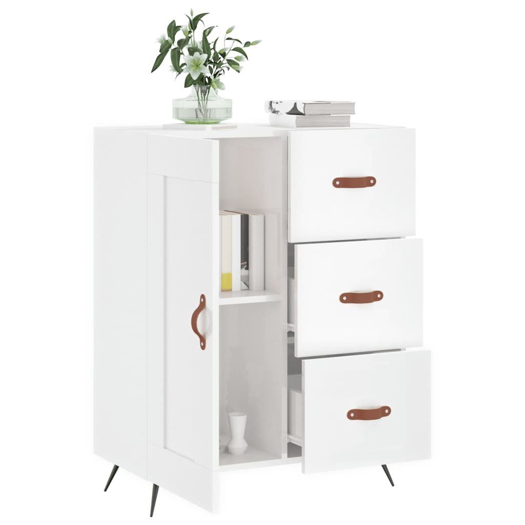 vidaXL Sideboard Sideboard Hochglanz-Weiß 69,5x34x90 cm Holzwerkstoff (1 St)
