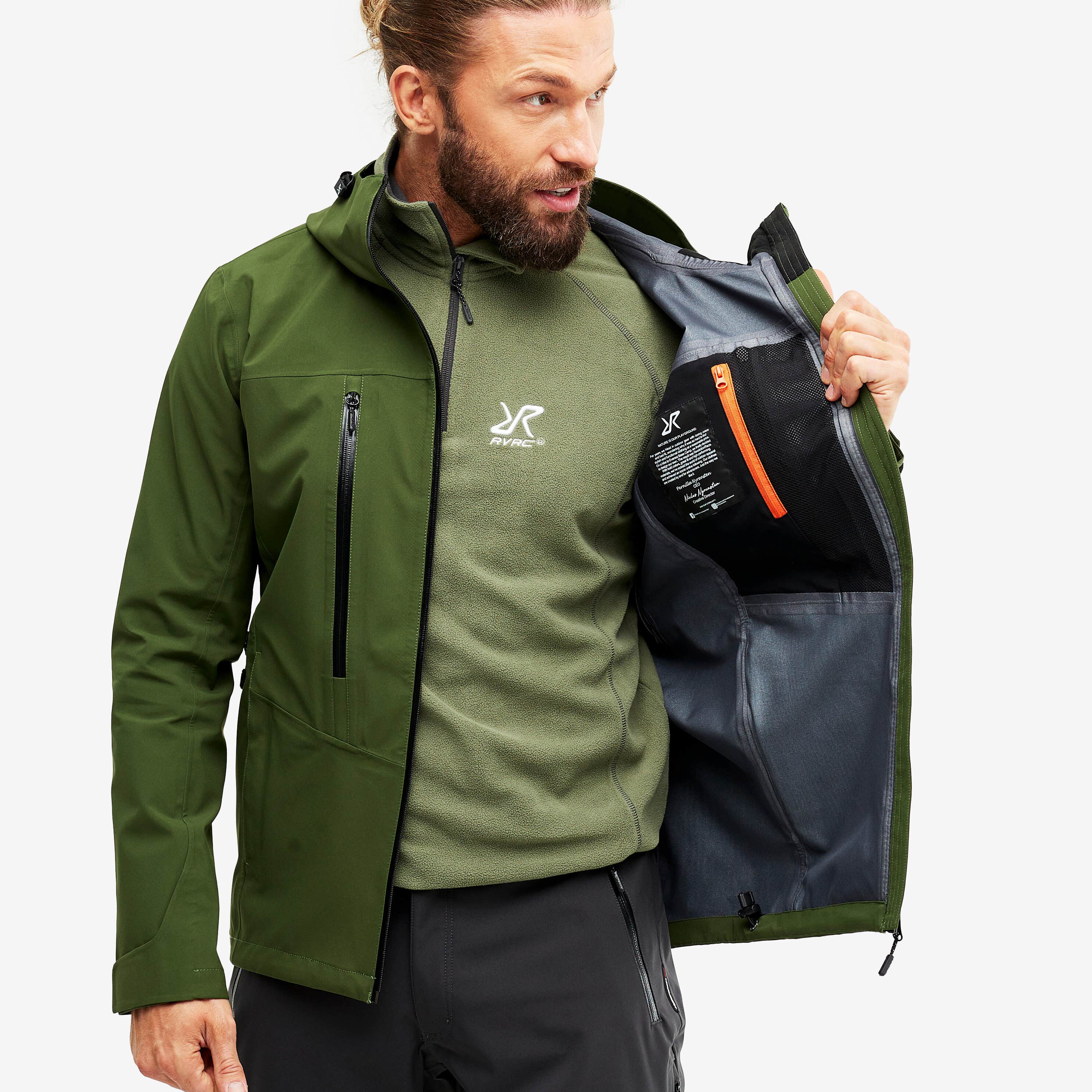 Whisper Jacket Homme Green