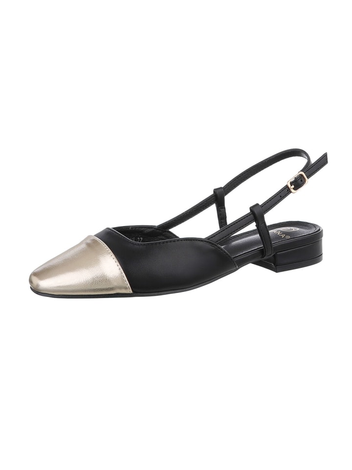 Ital-Design Pump in Schwarz und Gold günstig kaufen