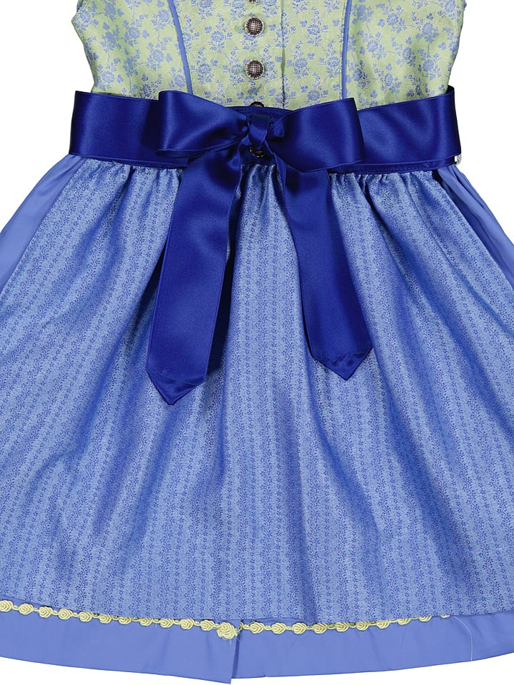 Isartrachten Dirndl in Hellgrün/ Blau günstig kaufen