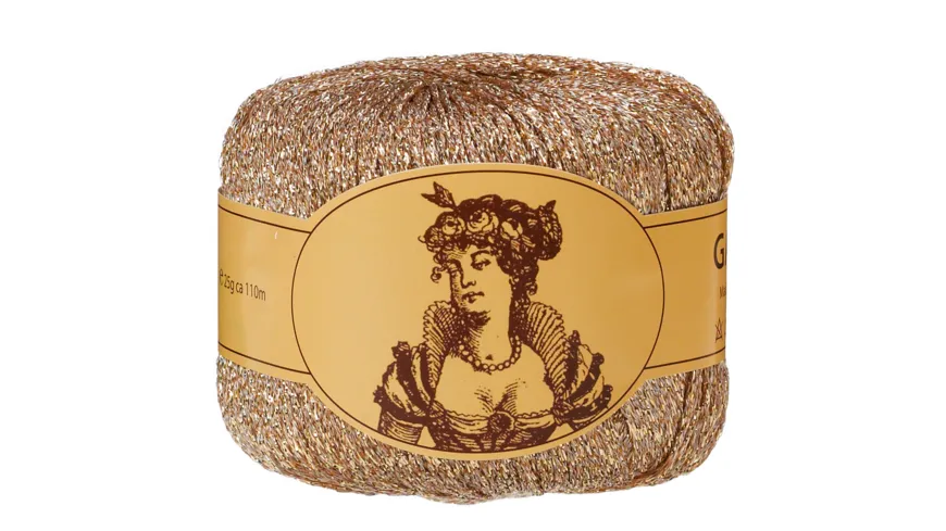 Gala Strick- und Häkelgarn, 25g 25 g 4 - gold