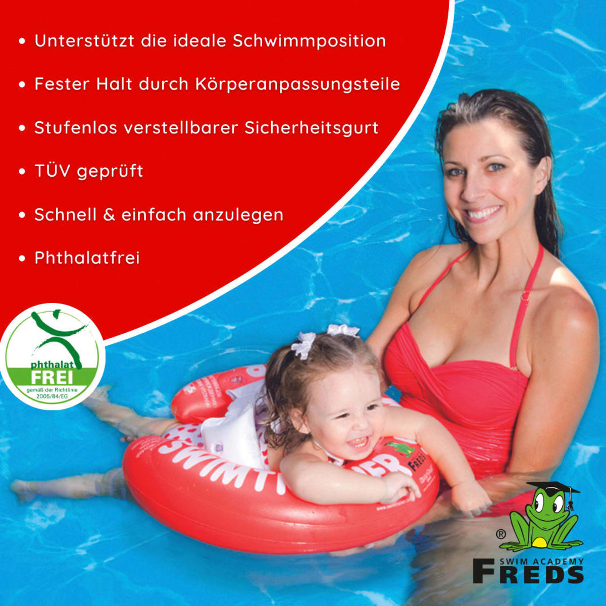 Schwimmtrainer Classic Rot, 1 St