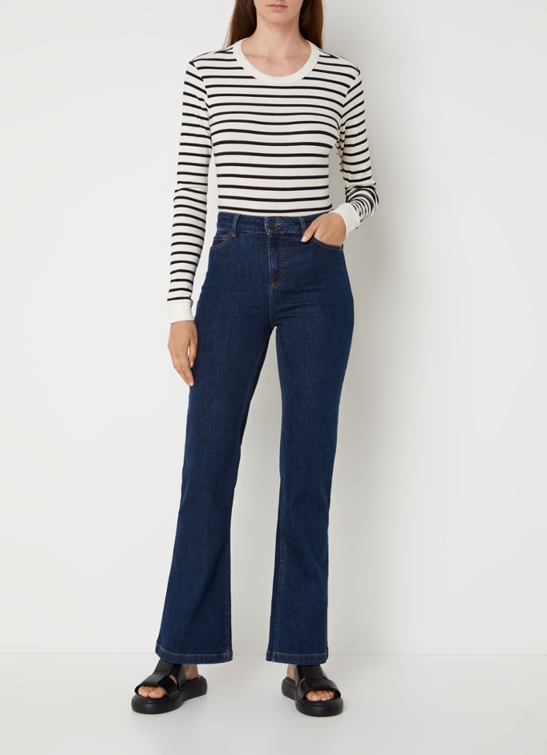 Jeans a zampa d'elefante a vita alta Gerard Darel Elyor, lavaggio scuro