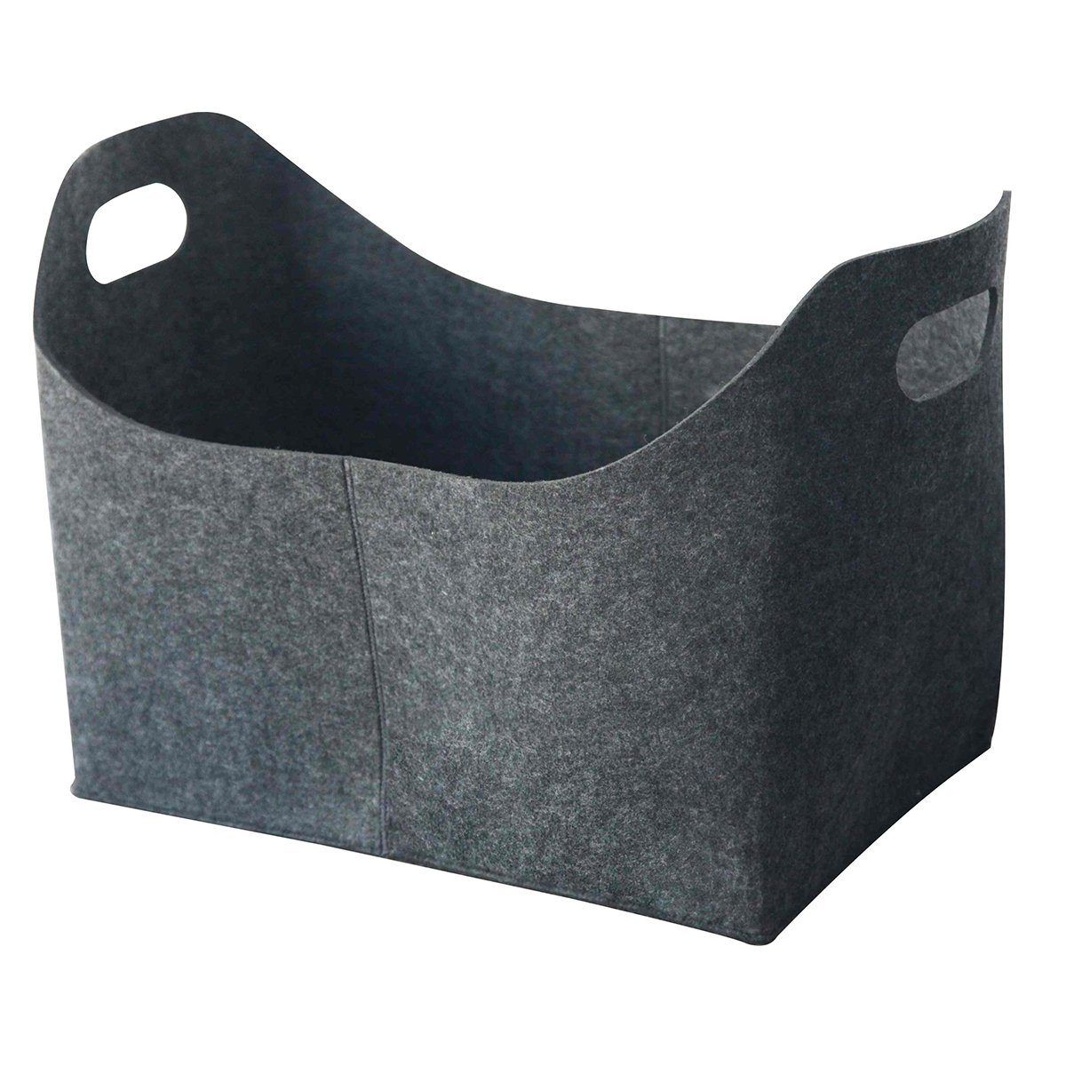 colourliving Aufbewahrungstasche Filztasche groß Filzkorb grau Filztasche Shopper 52x32x40 cm, robuste Verarbeitung, 2 Tragegriffe