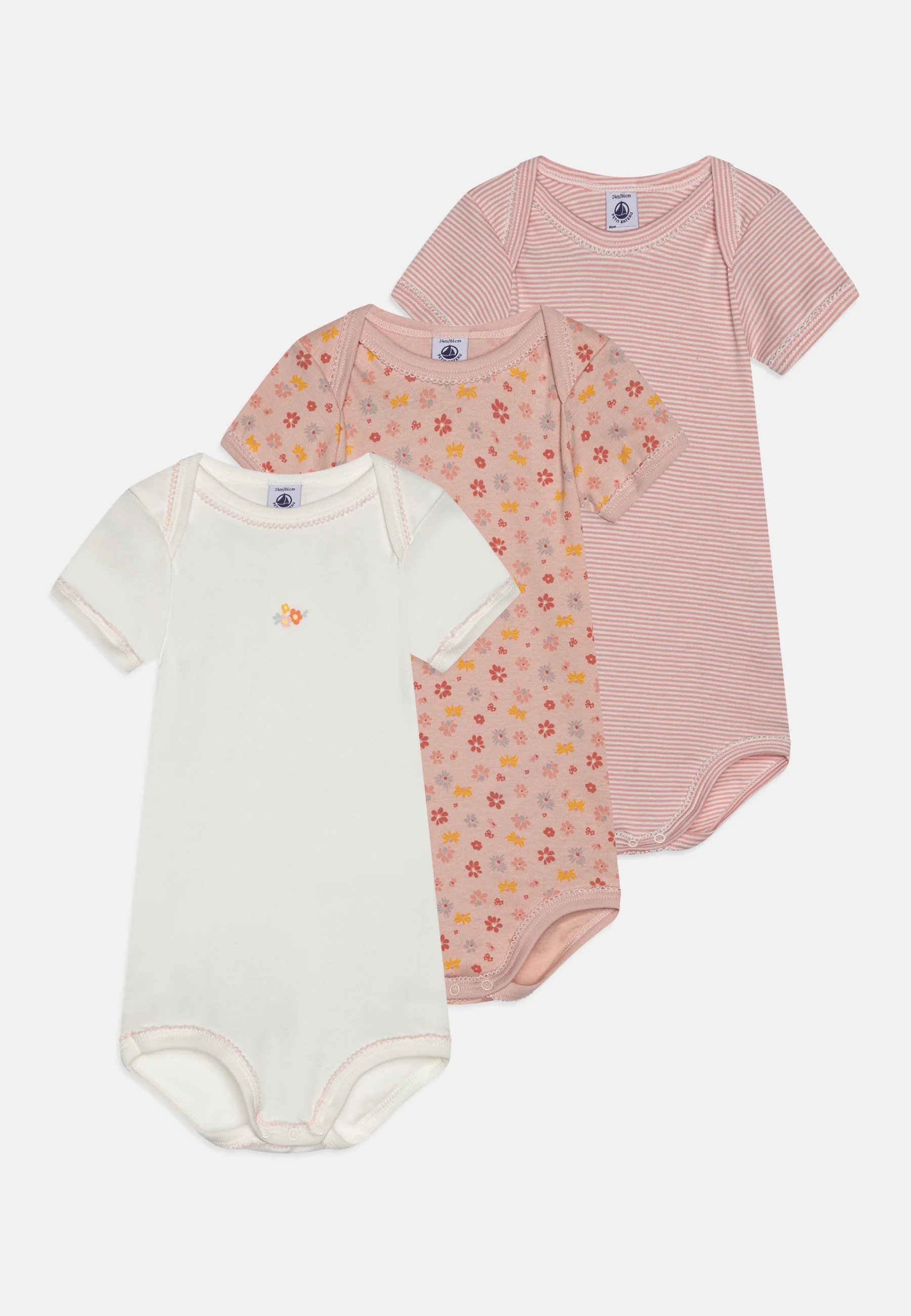 Petit Bateau BABY UNISEX 3 PACK - Body