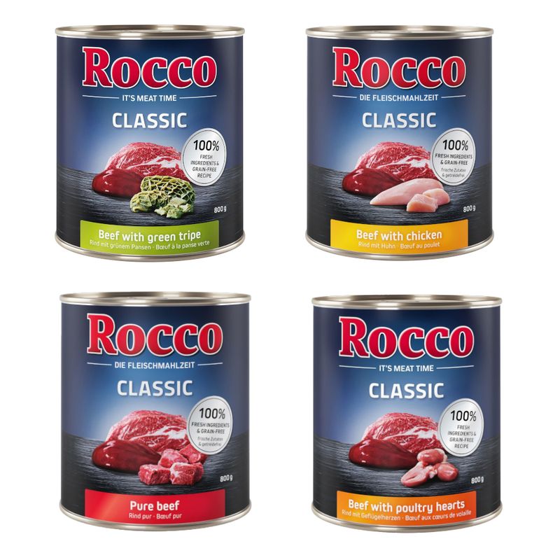 Rocco Classic 24 x 800g - Nassfutter im Sparpaket