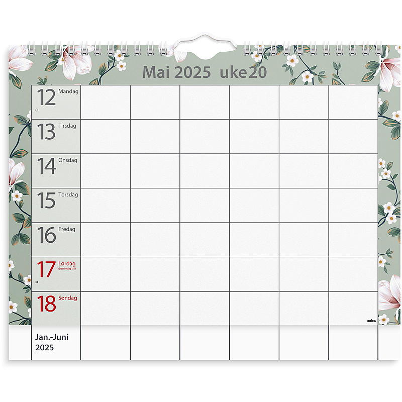 Veggkalender hjemmets